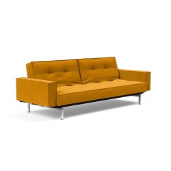 Καναπές Κρεβάτι Splitback Chrome Με Μπράτσα 241*91*80εκ- ( 507)